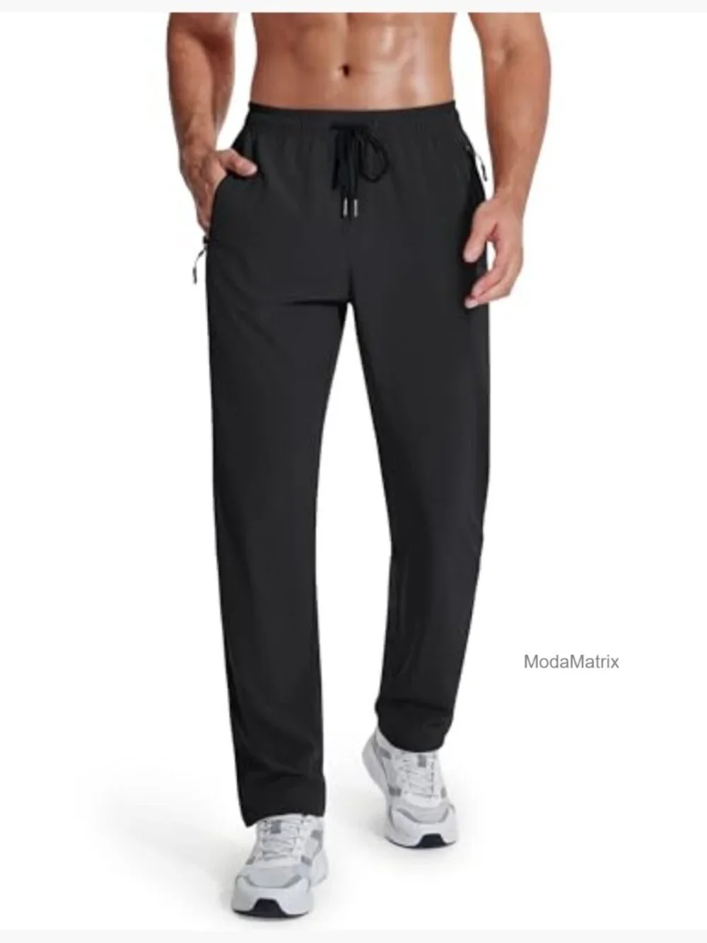 Mens Hiking Pants Lightweight Quick Dry Jogger with Zipper Pockets